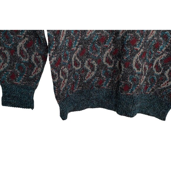 JJ Cochran Vintage Men's Paisley Crewneck Sweater Size M 42" Chest Large? - Picture 3 of 7